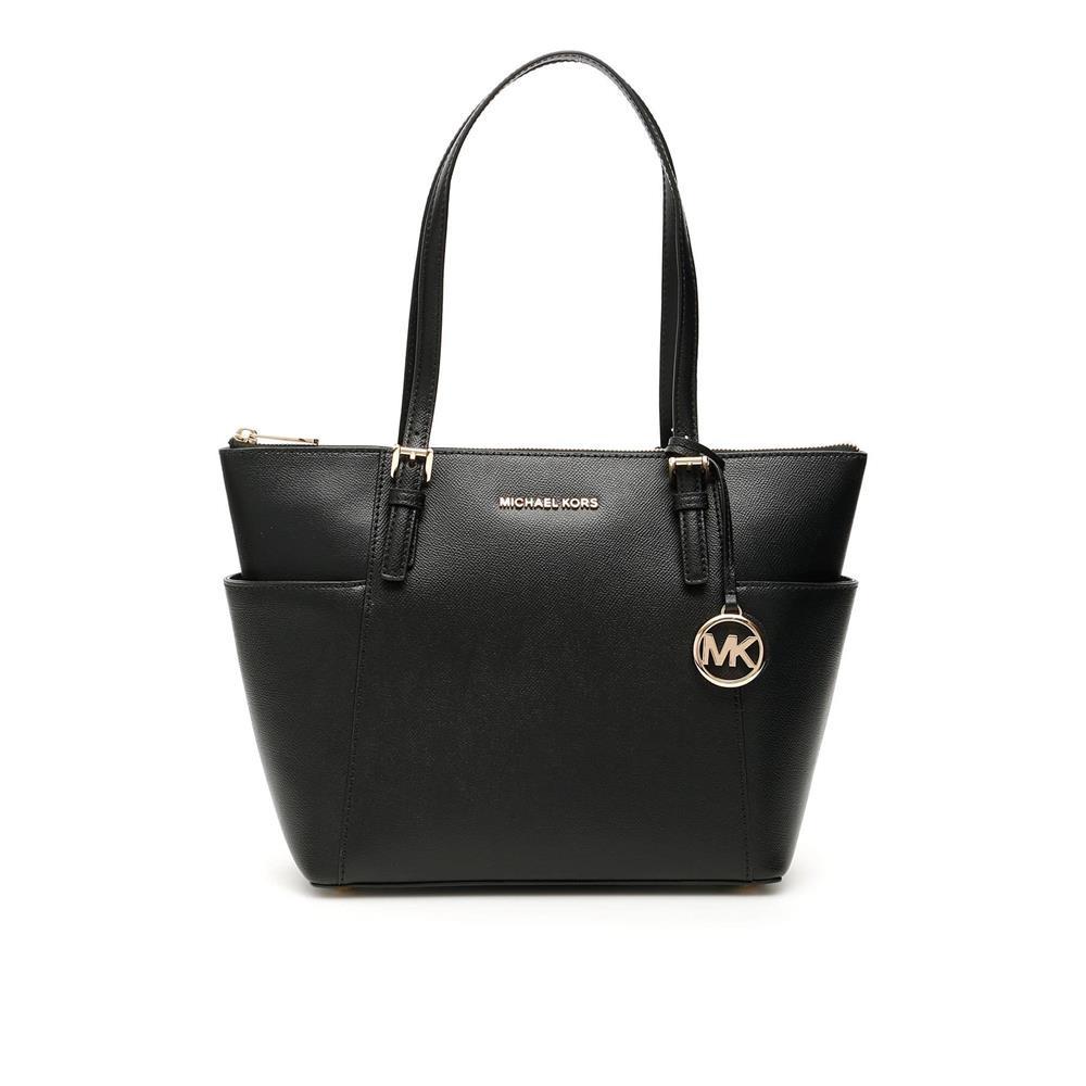Rent to Own Michael Kors Jet Set Black Gold Tote at Aaron s today